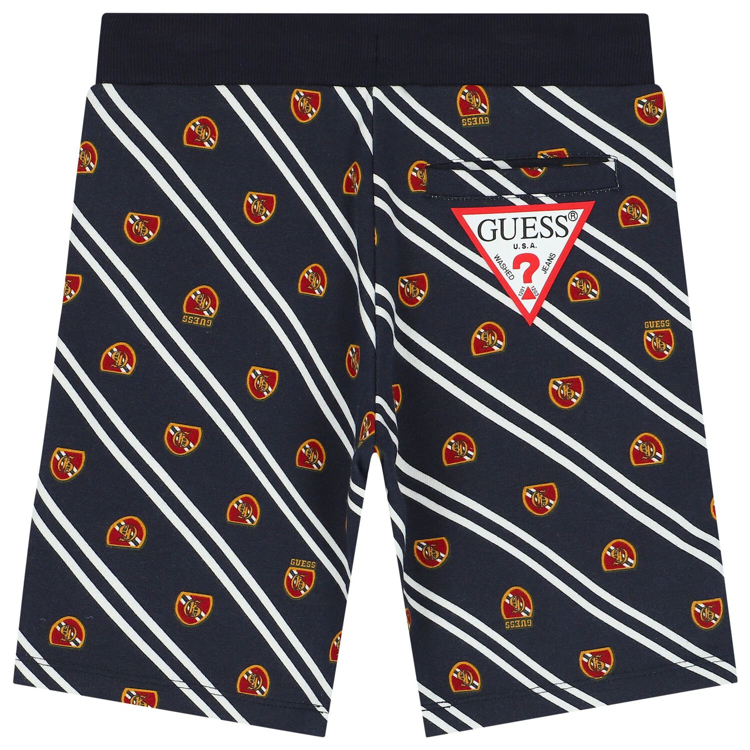 شورت أولاد بالشعار باللون الكحلي, 3, hi-res image number null