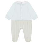 Baby Boys Blue Logo Babygrow, 2, hi-res