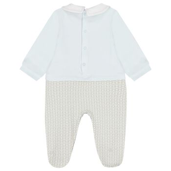 ملابس أطفال بشعار باللون  أزرق للأولاد