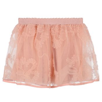 Girls Pink Tulle Skirt