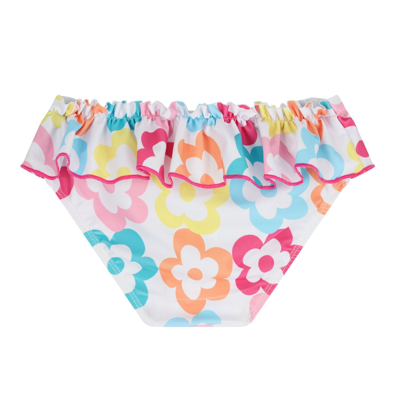 Baby Girls Multi-Coloured Floral Bikini Brief, 1, hi-res
