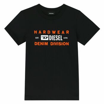 Boys Black Logo T-Shirt