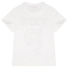 Girls White Logo T-Shirt, 1, hi-res