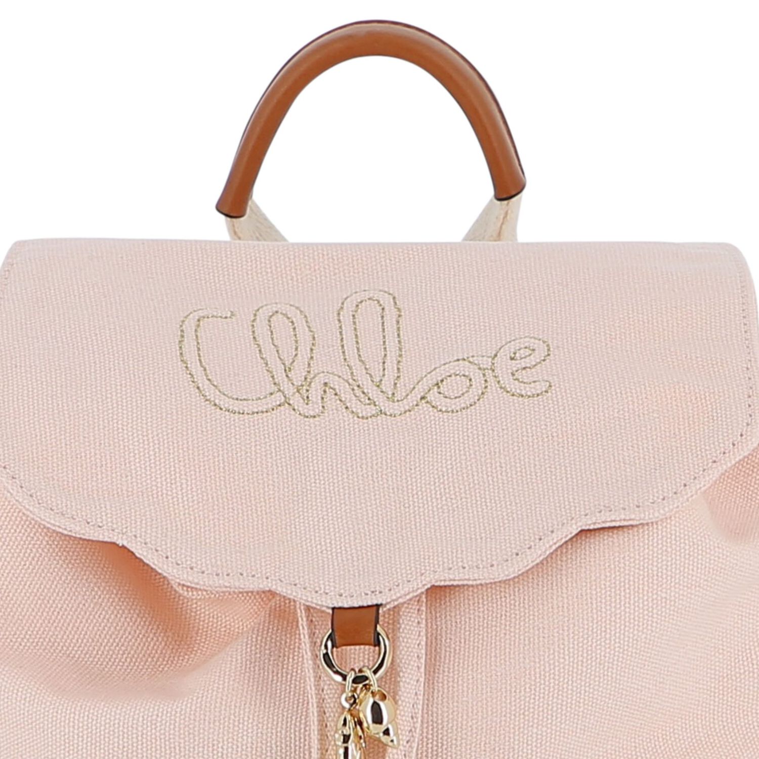 حقيبة ظهر قماشية باللون الوردي للبنات, 1, hi-res