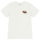 Boys White Logo T-Shirt, 2, hi-res
