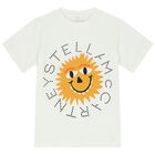 Boys Ivory Sun Logo T-Shirt, 1, hi-res