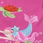 Younger Girls Pink Cotton Mermaid Dress, 3, hi-res