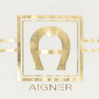 Boys Ivory & Gold Logo T-Shirt, 1, hi-res