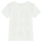Girls Ivory Logo T-Shirt, 1, hi-res