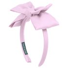 Girls Lilac Bow Headband, 2, hi-res