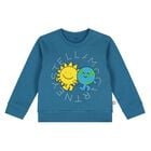 Younger Boys Blue Sun & Earth Sweatshirt, 1, hi-res