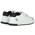 حذاء رياضي بالشعار باللون الأبيض و الأسود, 1, hi-res