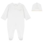 White Logo Babygrow Gift Set, 1, hi-res