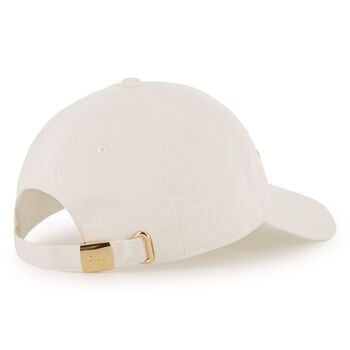 Girls Ivory Logo Caps