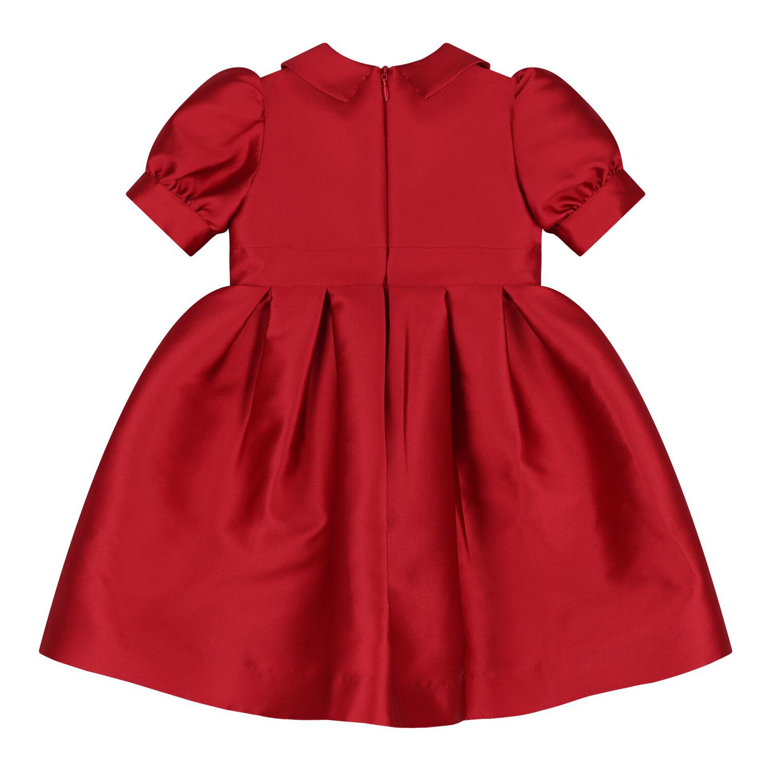 Baby Girls Red Flower Dress, 1, hi-res