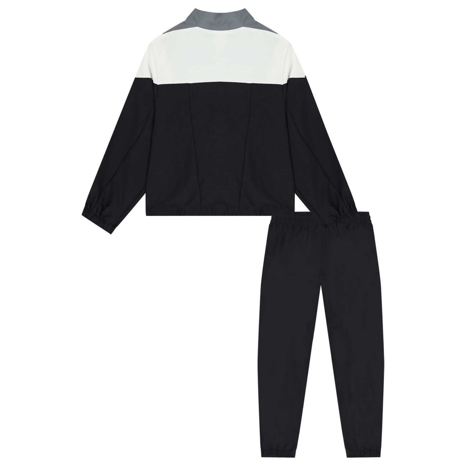 Boys Grey & Black Logo Tracksuit, 1, hi-res