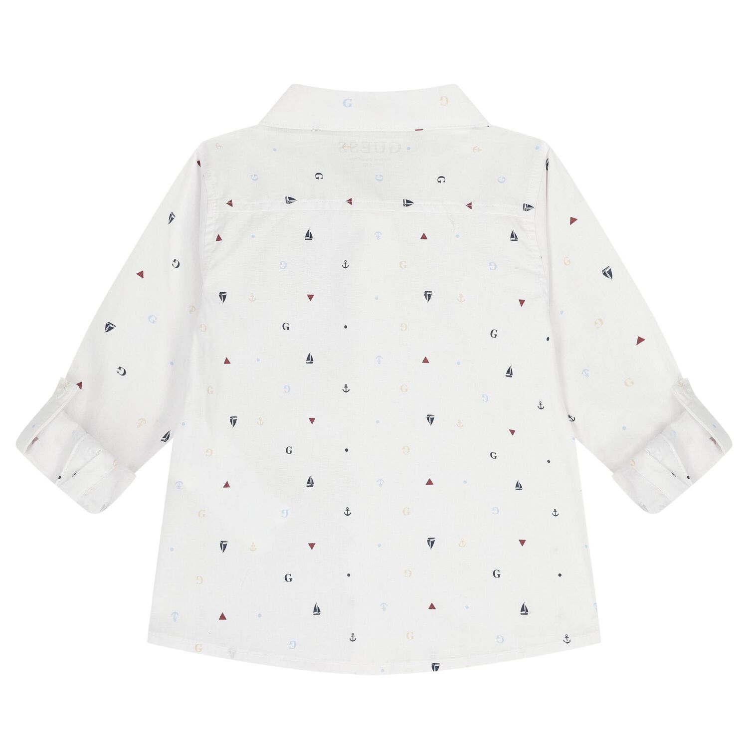 Baby Boys Beige & White Shorts Set, 1, hi-res