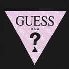 تيشيرت بنات بالشعار باللون الأسود, 3, hi-res