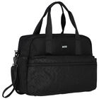Black Logo Baby Changing Bag, 1, hi-res