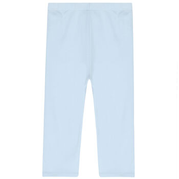 Baby Boys Blue & White Reversible Logo Trousers
