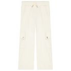 بنطلون بنات باللون العاجي, 2, hi-res