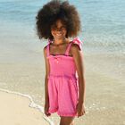 Girls Pink Sequin Playsuit, 1, hi-res