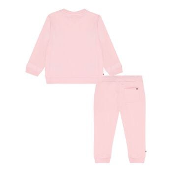 Baby Girls Pink Logo Tracksuit