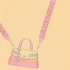 فستان بنات بالشعار  باللون البرتقالي, 2, hi-res