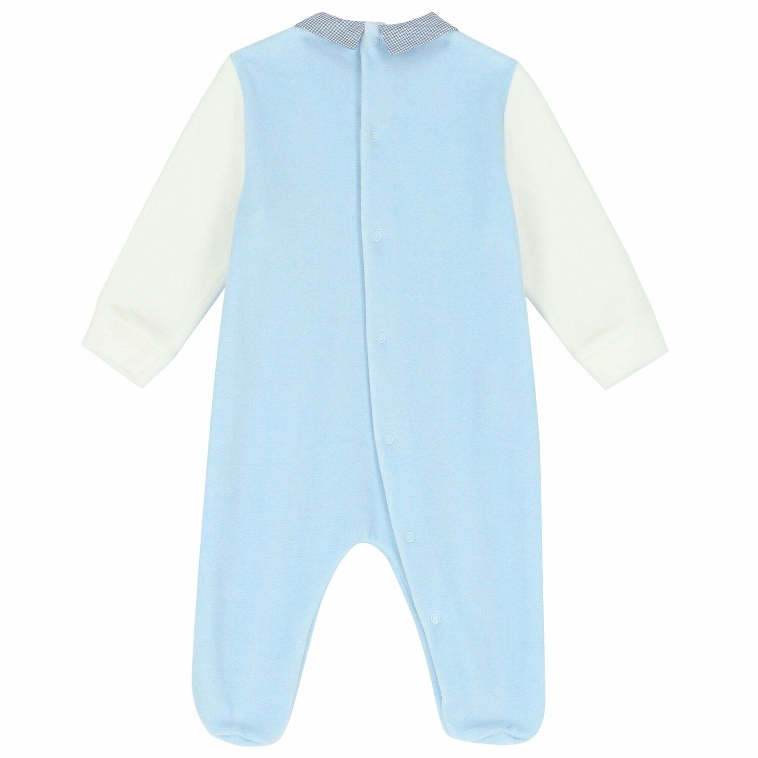 Baby Boys Blue & White Babygrow, 1, hi-res image number null