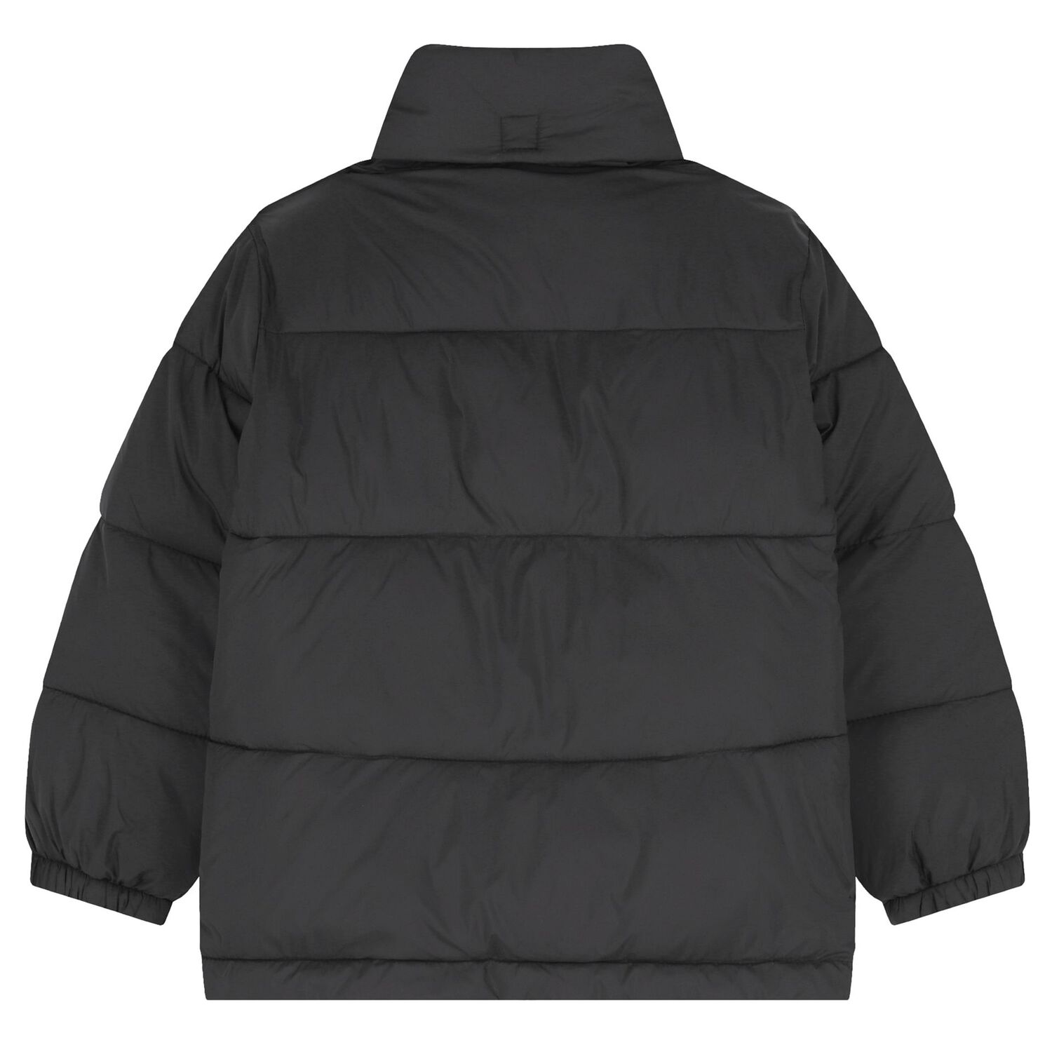 جاكيت منفوخ قابل للعكس منقوش باللونين الأسود والأخضر للأولاد, 1, hi-res