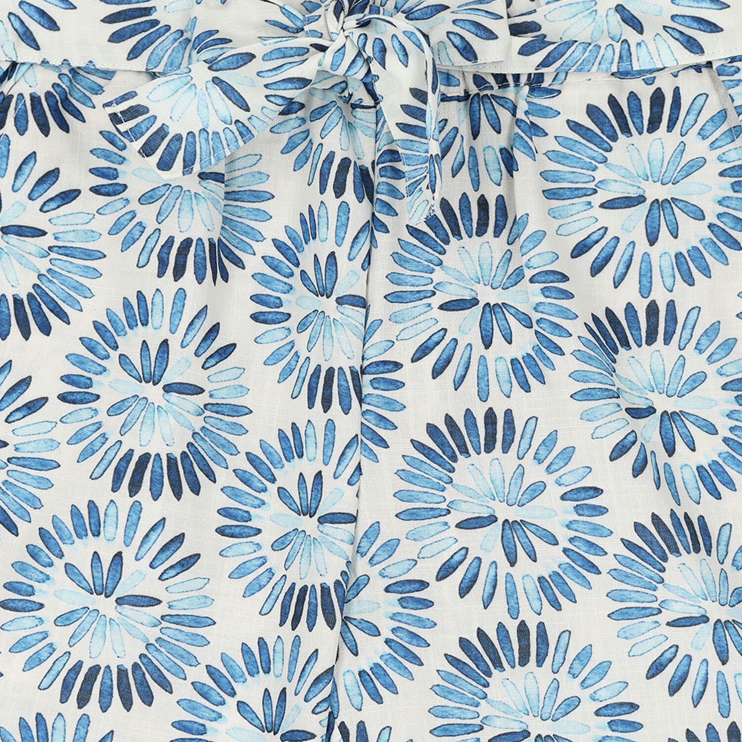 Girls White & Blue Trousers, 1, hi-res