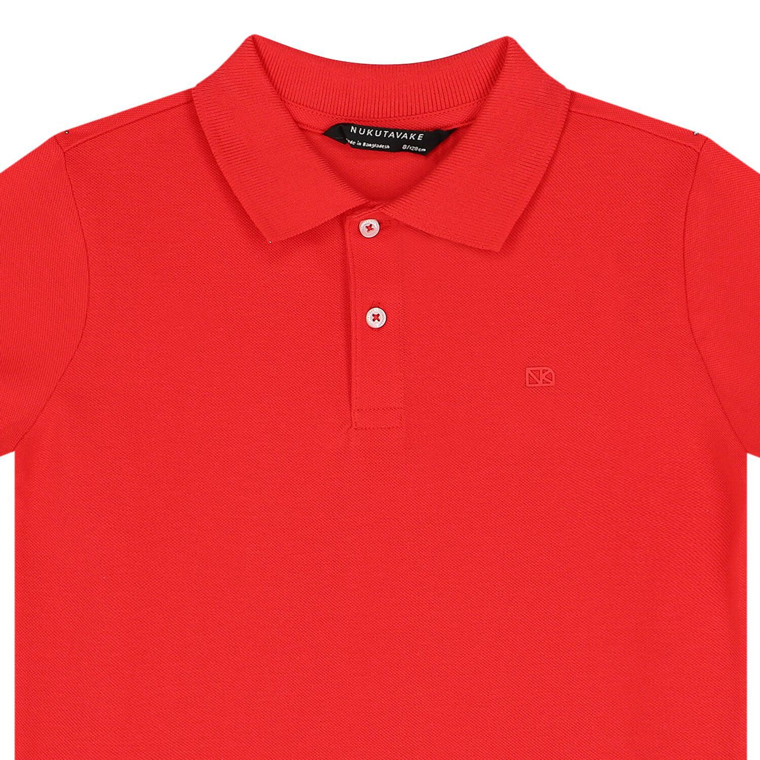 Boys Red Logo Polo Shirt, 2, hi-res image number null