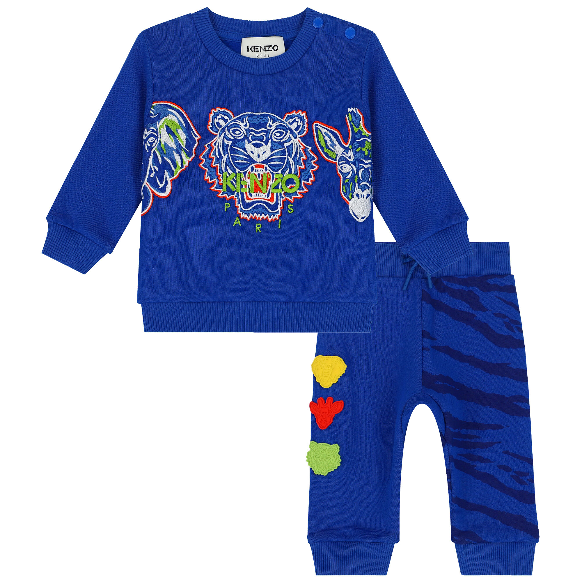 KENZO KIDS Younger Boys Blue Logo Tracksuit Junior Couture UAE