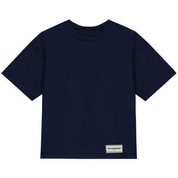 Oversized Navy Logo T-Shirt