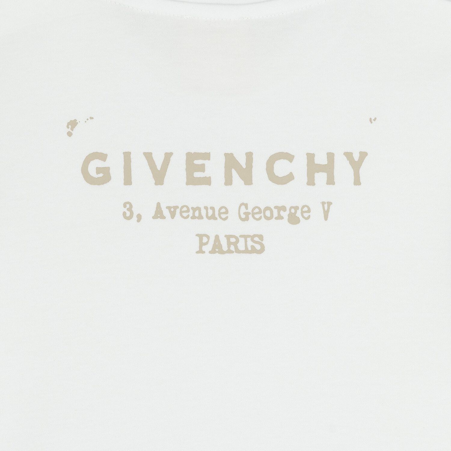 Younger Girls White Logo Dress, 1, hi-res