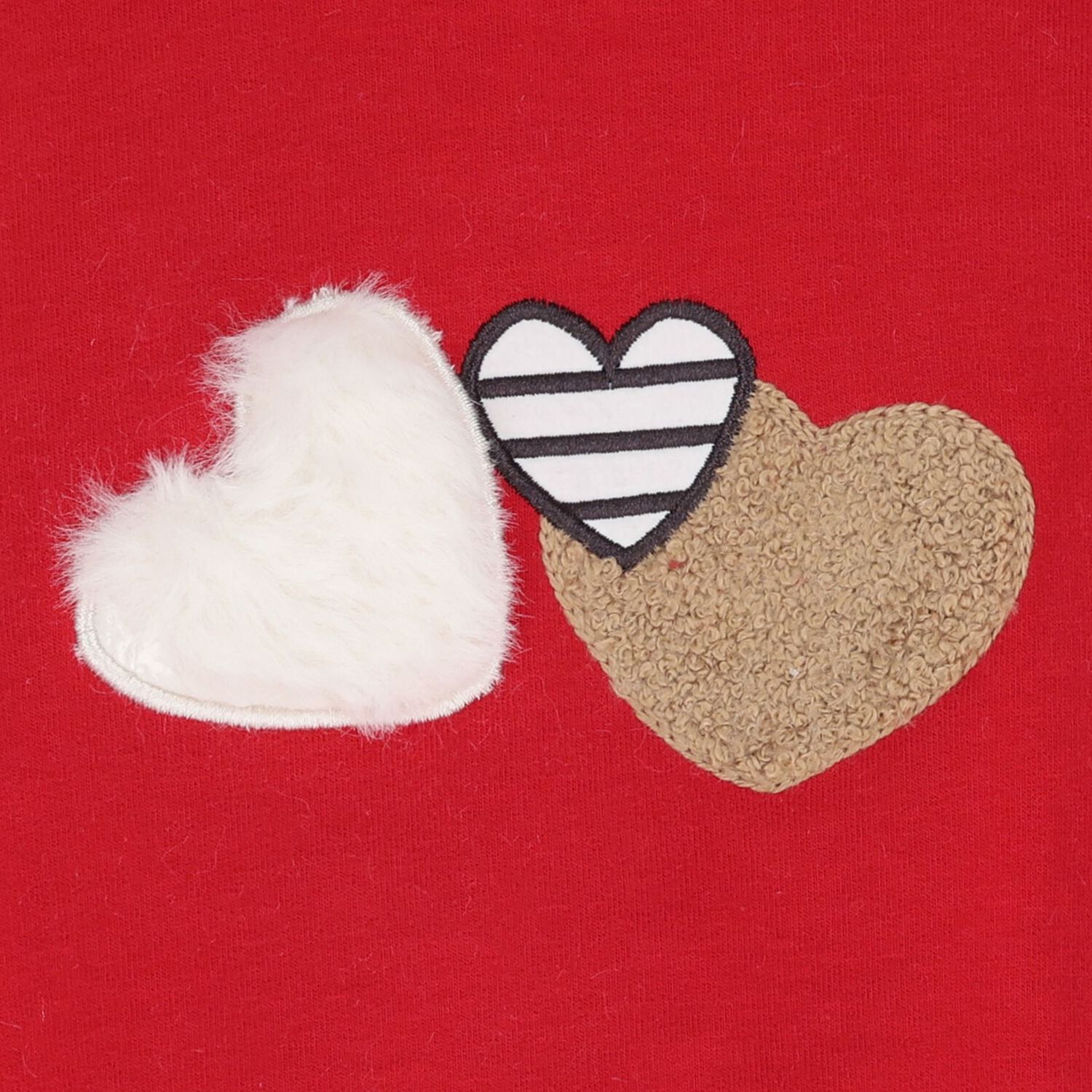 طقم ليجينز للبنات باللون الاحمر والعاجى , 2, hi-res