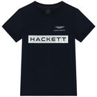Boys Navy Logo T-Shirt, 1, hi-res