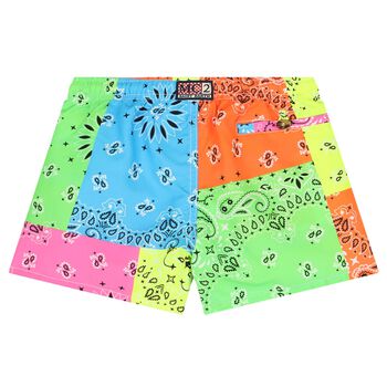 Boys Multi-Coloured Paisley Swim Shorts