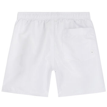 Boys White Logo Swim Shorts