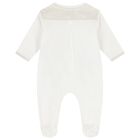 White & Beige Logo Babygrow Set, 5, hi-res