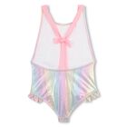 Girls Iridescent Rainbow Swimsuit, 1, hi-res