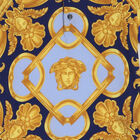 تيشيرت بولو باللون الأزرق والذهبي للأولاد, 1, hi-res