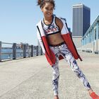 Girls Black & White Logo Top, 1, hi-res