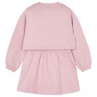طقم فستان بنات بطبعه فراوله باللون الوردى , 1, hi-res