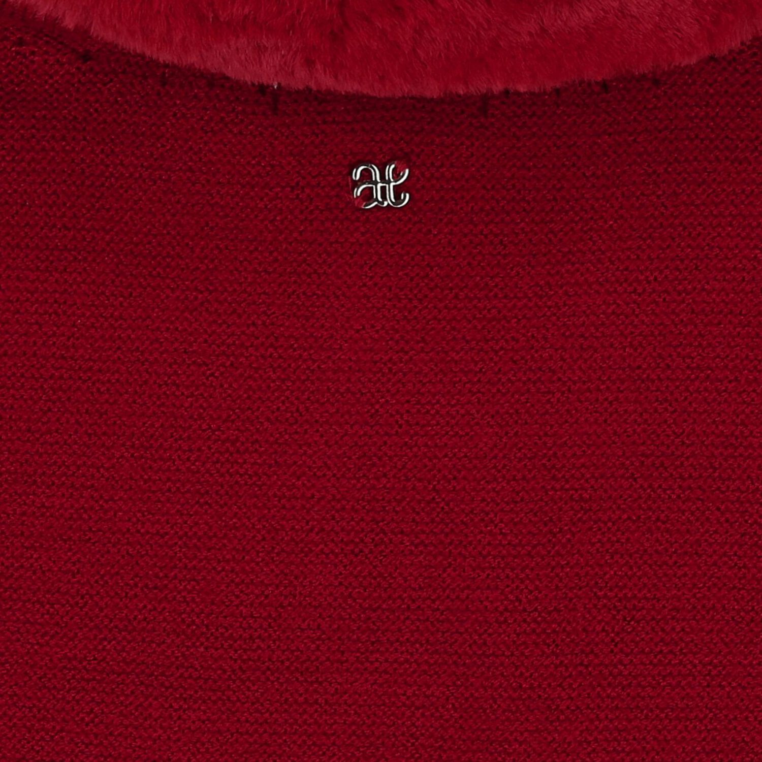 كارديجان بنات فرو باللون الاحمر, 1, hi-res