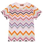 Girl Multi-Coloured Zig Zag T-Shirt, 1, hi-res
