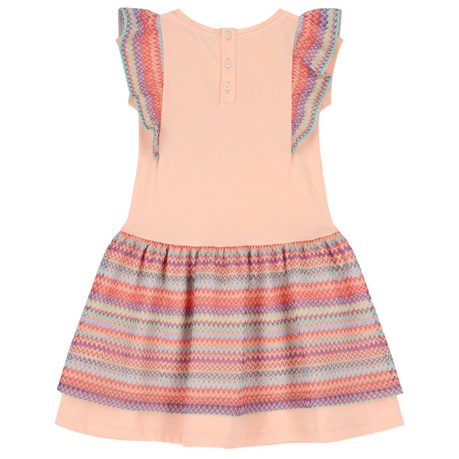 فستان بنات بطبعة الزهور باللون الوردي, 1, hi-res image number null