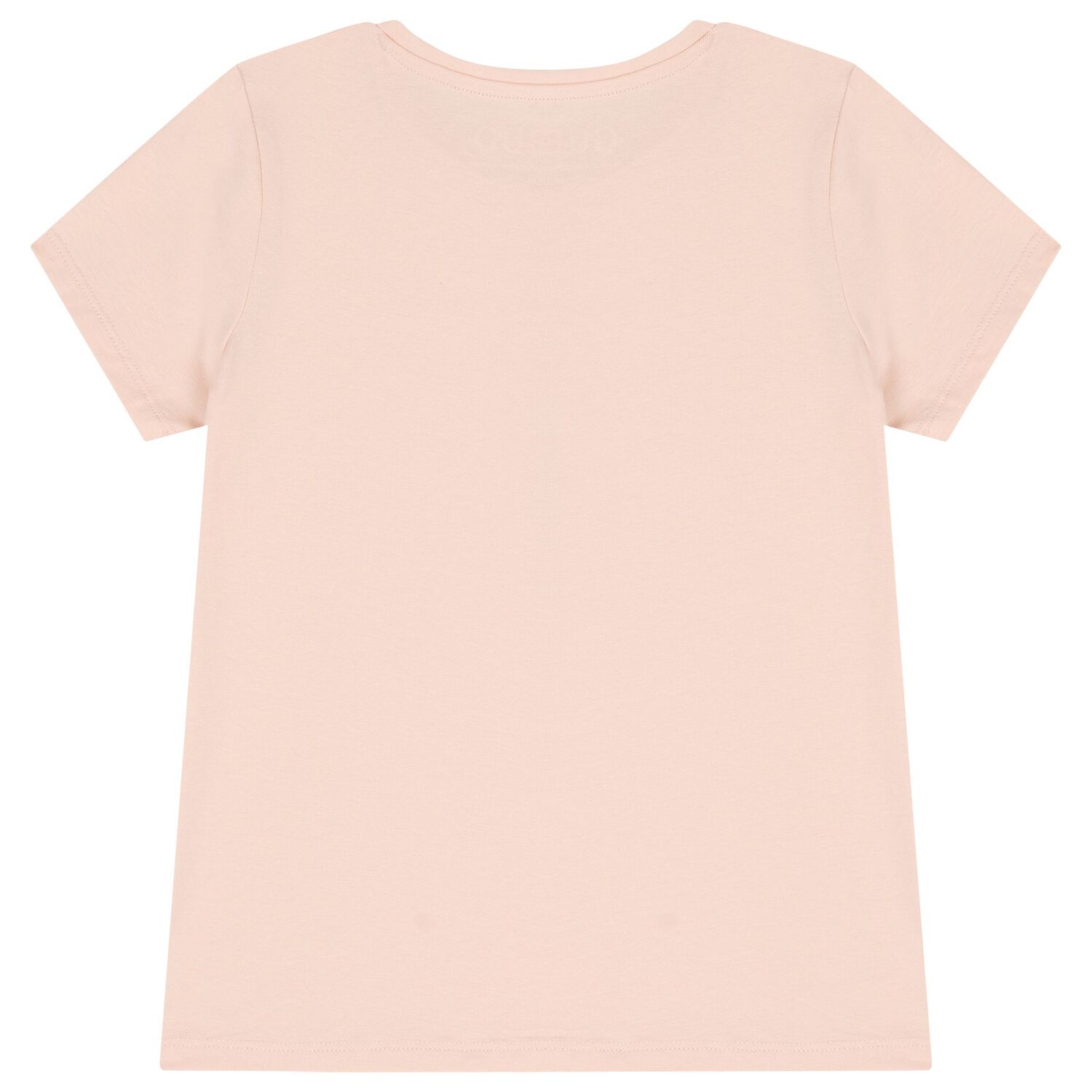 Girls Pink Glittery Heart Logo T-Shirt, 1, hi-res