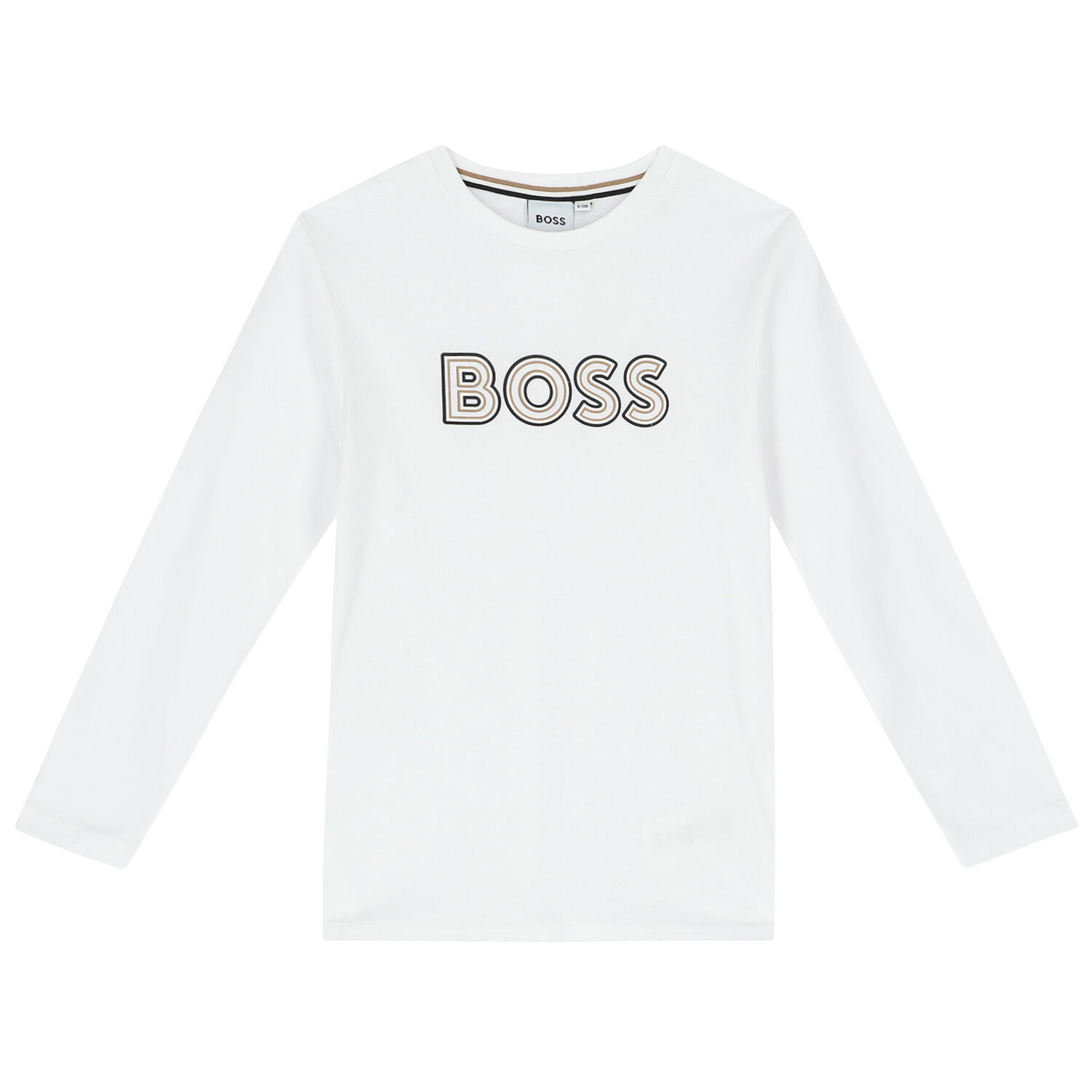 تيشيرت بالشعار باللون الابيض للأولاد, 1, hi-res