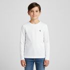 Boys White & Black Logo Long Sleeve Top ( 2 Pack ), 1, hi-res